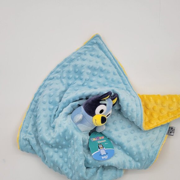 Handmade Lovey Squishmallow Bluey Plush Security Blanket, double minky 21 x 21. - Picture 5 of 6
